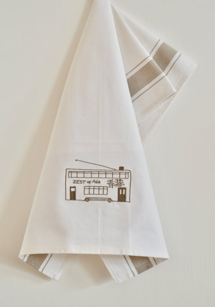 Tea towel with Golden Tram