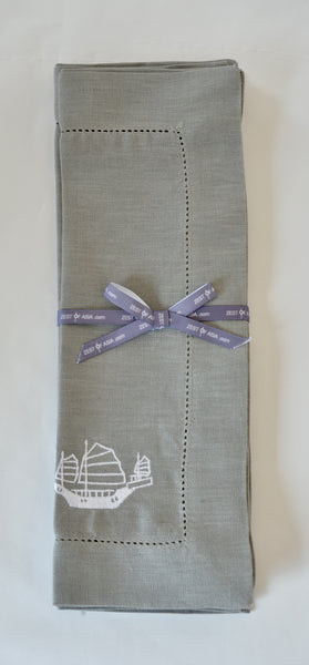 Grey Linen Placemats - Set of 4 pieces