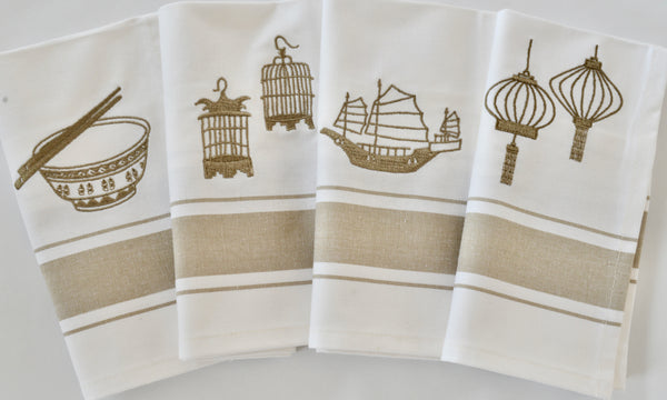Golden Napkins - Set of 4 pieces