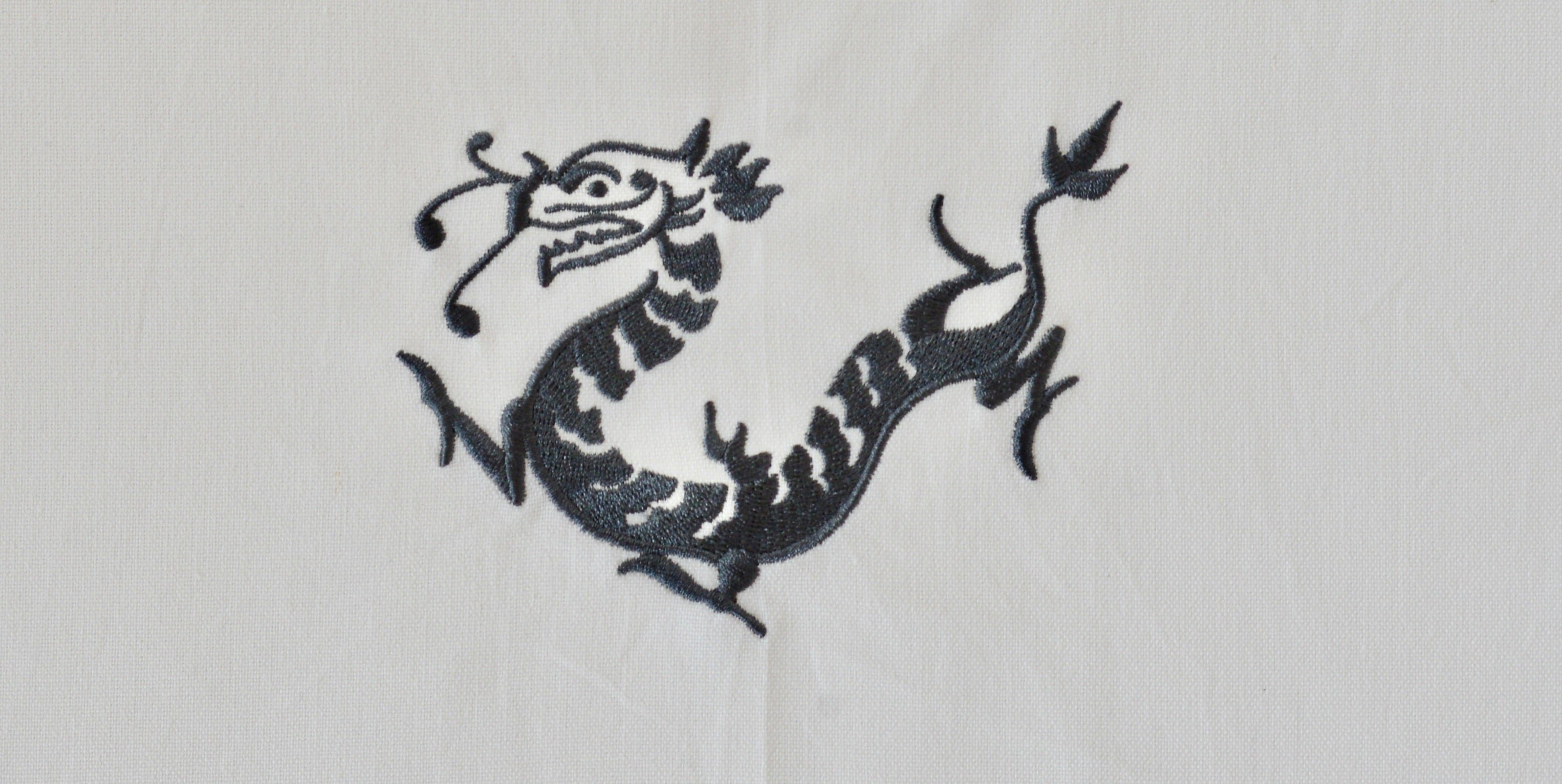 Tea towel with Grey Dragon