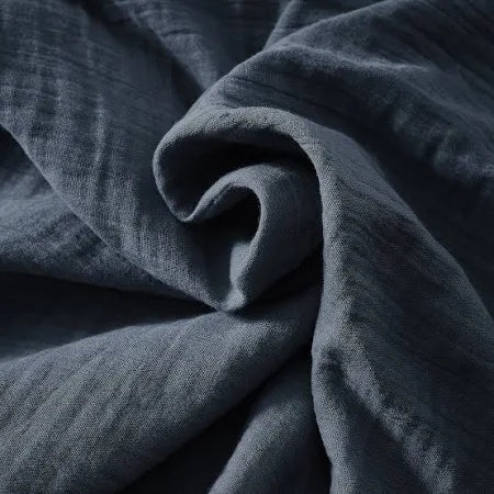 Navy Blue double cotton gauze Tablecloth 150 x 250 cm