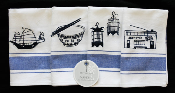 Blue Napkins - Set of 4 pieces