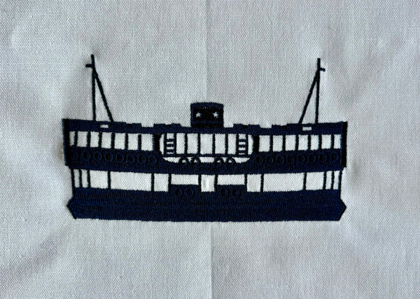 Tea towel with Blue Star Ferry