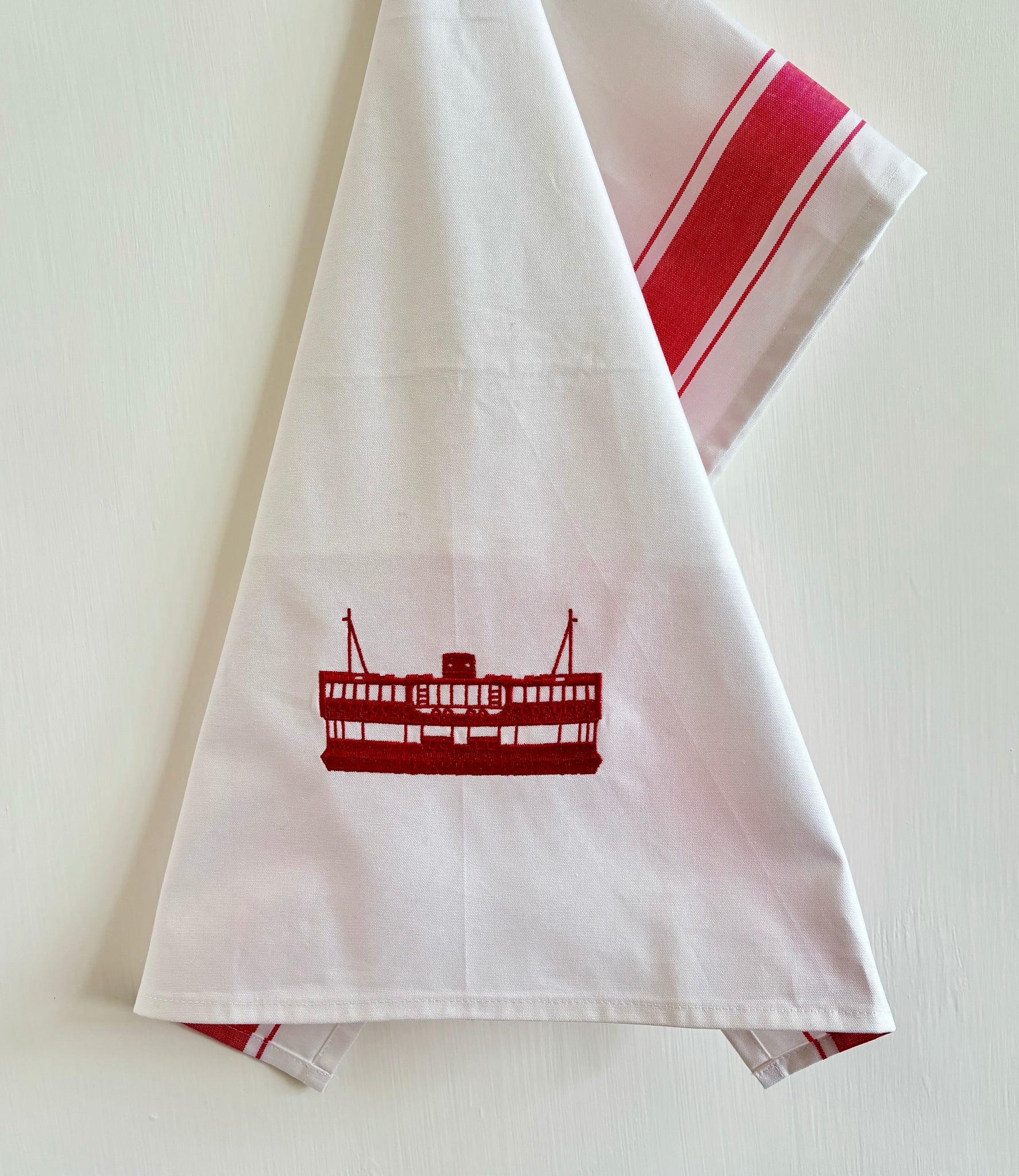 Tea towel with Red Star Ferry