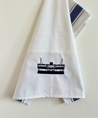 Tea towel with Blue Star Ferry