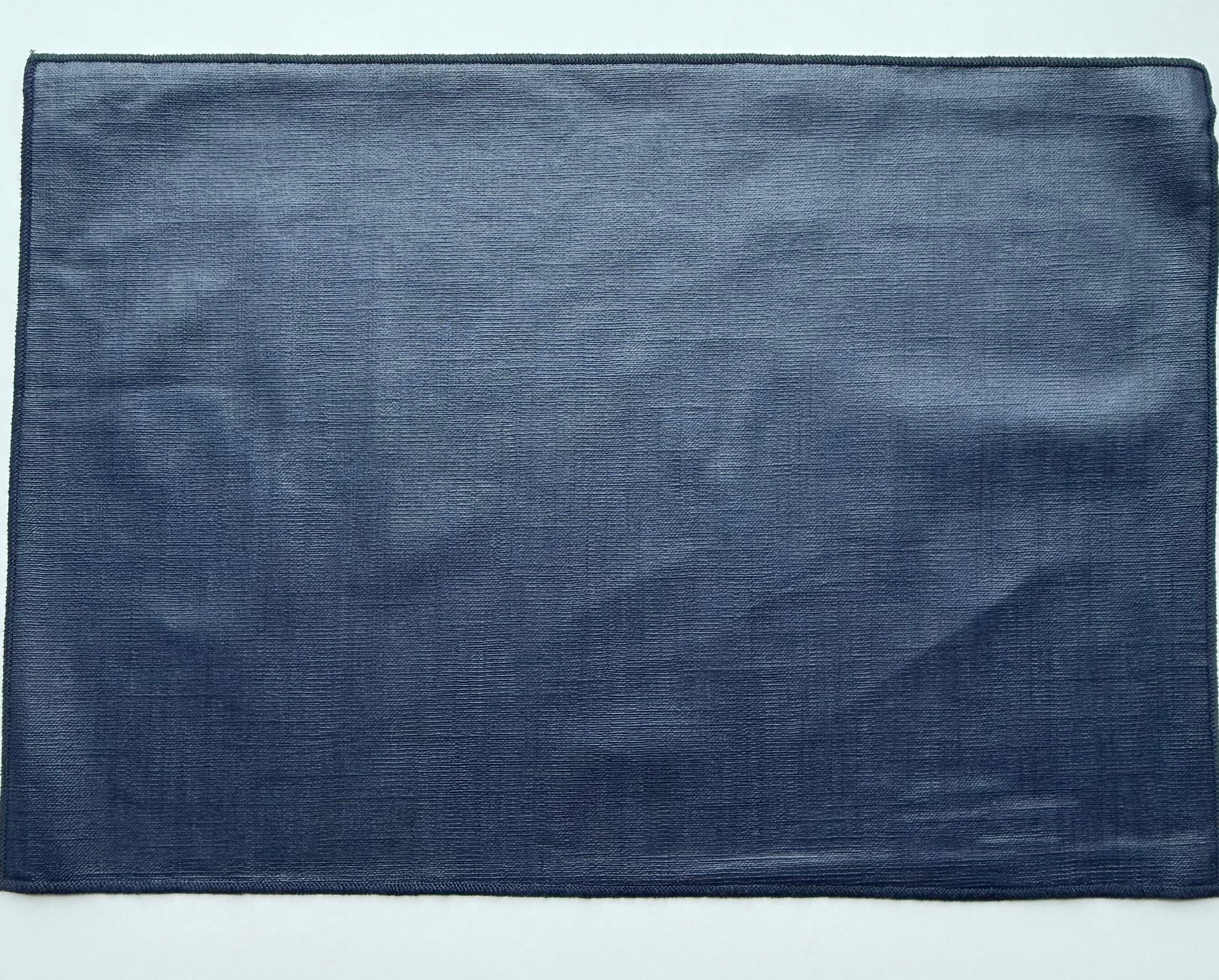 Navy Blue Coated Linen Placemats - Set of 4 pieces