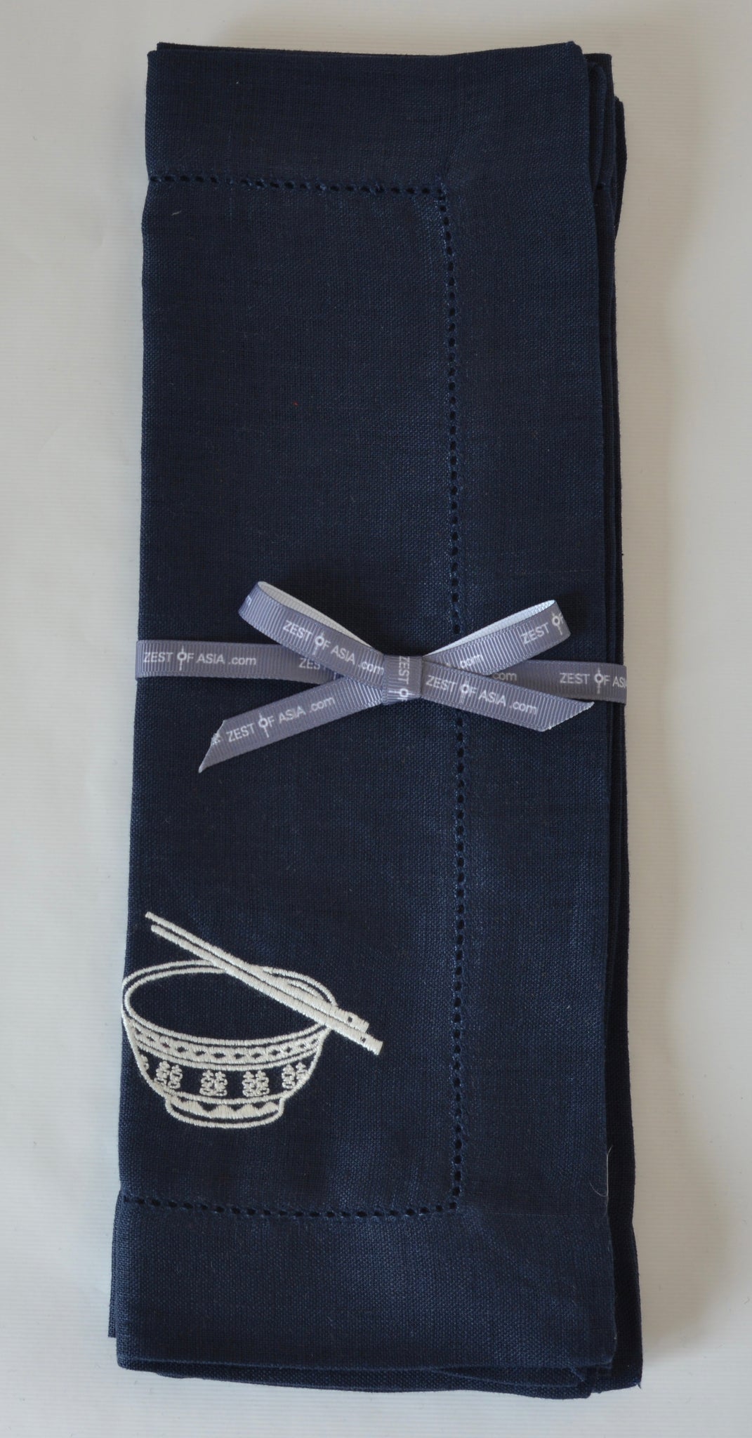 Navy Blue Linen Placemats - Set of 4 pieces