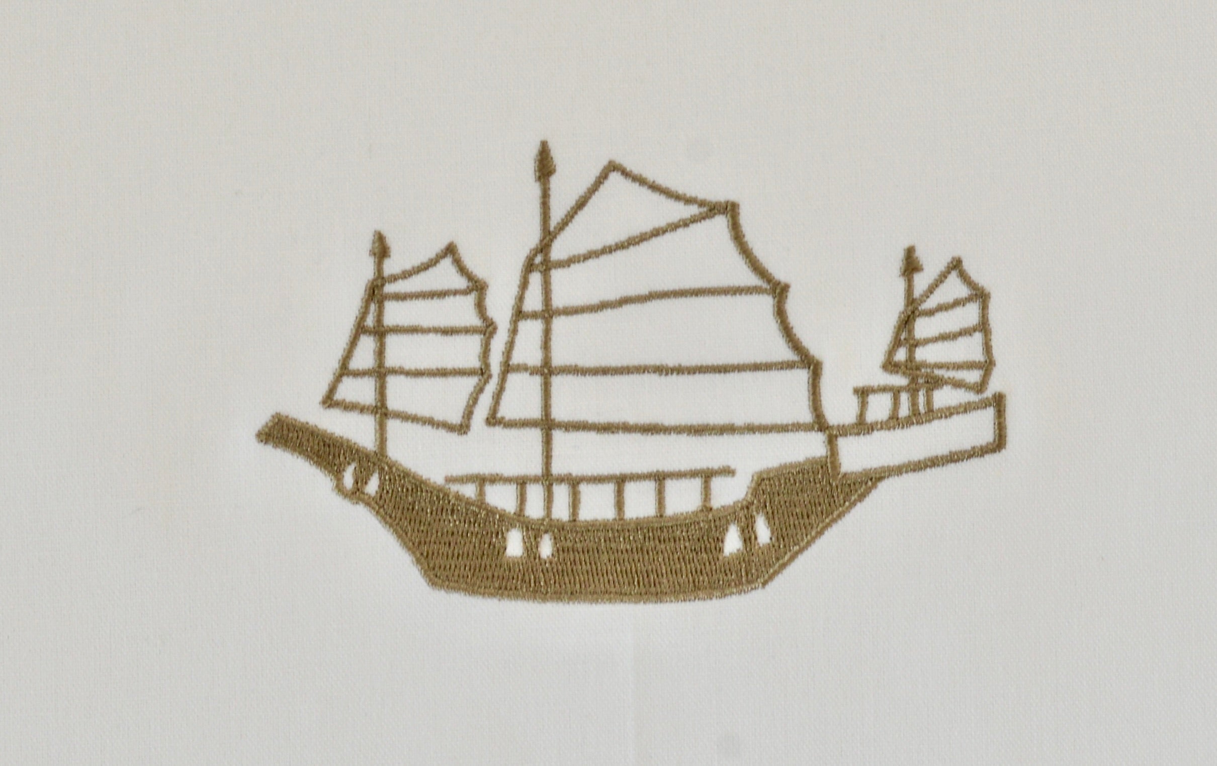 Tea towel with Golden Junk