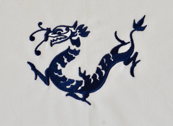 Tea towel with Blue Dragon