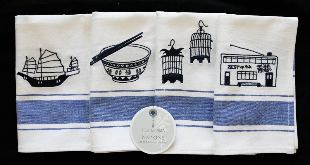 Blue Napkins - Set of 4 pieces