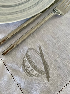 White Linen Placemats - Set of 4 pieces